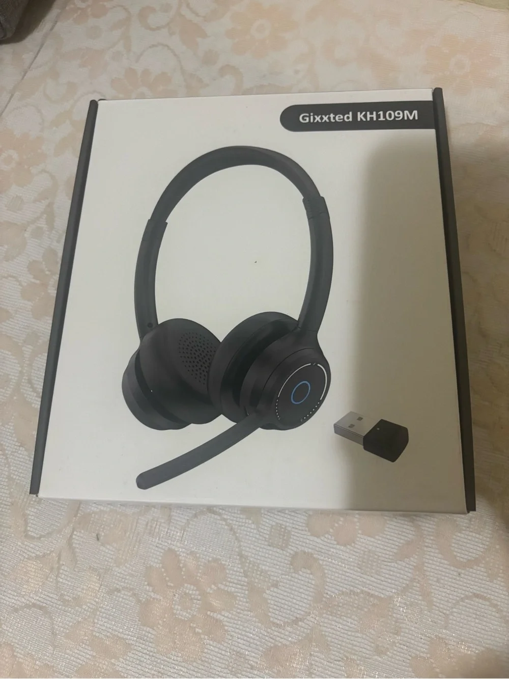 KH109M Black Wireless Headset with USB Dongle